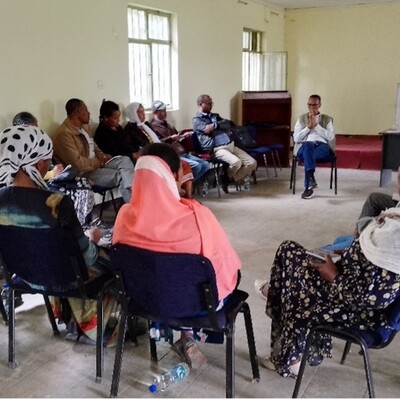 Ethiopian dairy farmers and livestock health experts training